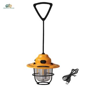 LED Retro Small Droplight USB Charging Tent Atmosphere Lamp IPX4 Waterproof Retro Decorative Light for Camping Hiking Fishing [Winnereco Lifestyle]