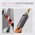 TYMO Automatic Rotating Curling Iron - TYMO CURLPRO Beach Waves 1 Inch Curling Wand, Portable Hair Curler, 500 Million Ionic, Dual Voltage & Lightweight for Travel, Ceramic Coating, Metallic Gray. 
