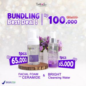 Spesial Launching Bright Cleansing Water &  Facial Wash