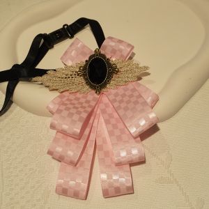 SHIRUI Alloy Mens Suit Lapel Flowers Faux Stone Polyester Bow Tie Necktie Fashion Neck Decoration Wedding