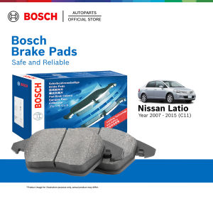 Bosch Front Brake Pads for Nissan Latio C11 (2007 - 2013) 0986AB1049 GDB7742