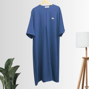 Daster / Gamis Crinkle Premium Polos Standar Tangan 3/4 - Moonlight