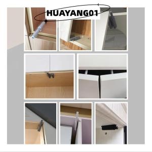 HUAYANG01 [HOT FASHION] Damper Buffers Kitchen Cabinet Catches Door Stop Drawer Soft Quiet Close With Srews Invisible Handle Home Furniture Hardware