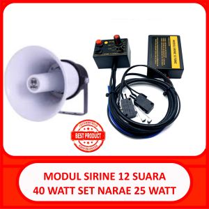 modul sirine 12 suara dualtone set speaker narae 25 watt