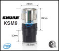 Đầu âm thanh Củ micro Shure KSM9 năng động Cardioid, Supercardioid chuyên nghiệp, giảm hú tốt, Tặng 1 chống lăn micro. 