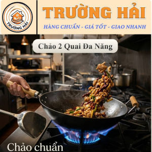 Chảo Đa Năng Trường Hải 3 Trong 1 – Lòng Sâu 12cm Tay Cầm Gỗ Cách Nhiệt Tương Thích Mọi Loại Bếp