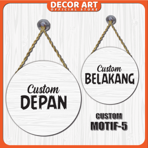 Custom order Bulat Diameter 30 Cm + Aksesoris Gantung Siap Pasang (Kd. Bolat)