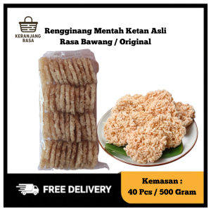 Rengginang Mentah Ketan Asli Rasa Bawang Original 500gr Isi 40pcs