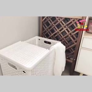 Foldable Laundry Basket White -Storage Laundry Bathroom /Multipurpose Storage Basket Laundry Basket