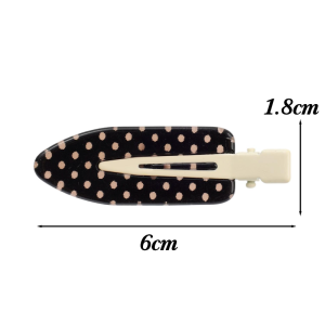 20pcs Korean Fashion Simple Polka Dot Hair Clips / for Girl Acrylic No Damage Daily Wear Party Hair Styling Accessories / Retro Duckbill Clip
