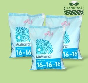 Pupuk NPK MUTIARA Meraoke 16-16-16 1 Kg Original Kemasan pabrik