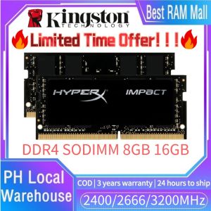 【Free shipping】Kingston HyperX DDR4 RAM 16GB 8GB 3200MHz 2666MHz 2400MHz Laptop 260Pin SODIMM Notebook Memory
