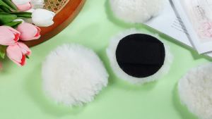 Daisyinner 4 Pcs Lambswool Applicator 4 in Wood Stain Applicator Pads
