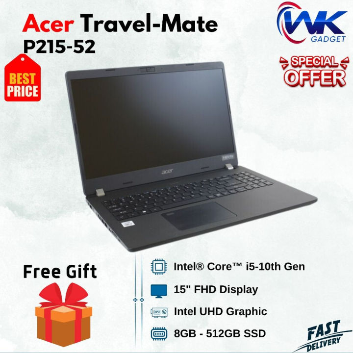 Acer Travel-Mate P215-52 | Intel Core i5-10th Generation | DDR4 16GB ...