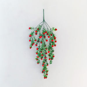 Azgalery PBP135 / Tanaman Rambat Hias Artificial Plastik Ornamen Hiasan Bunga Jenis Buah vernalya shabby chic Daun Dekorasi Gantung Dinding Buatan / COD