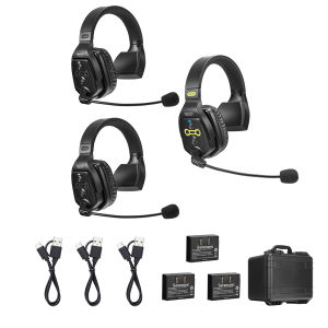 Saramonic witalk wt5s 5-người 1.9ghz thiết bị liên lạc nội bộ không dây tai nghe hệ thống full-duplex tai nghe một tai 1312ft 1 Master & 4 điều khiển từ xa cho đội thông tin liên lạc sự kiện thể thao buổi hòa nhạc