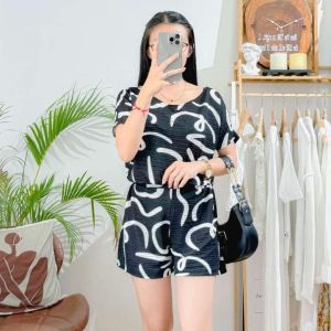 Polly Terno Top & Short with Design PTD WOMENSWEAR