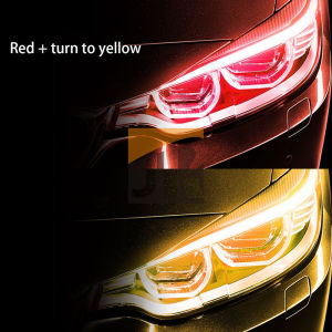 Drl Light For Car Bi-Color Light Bar Suitable For Vehicle Daylight Motor Turn Signal Lights