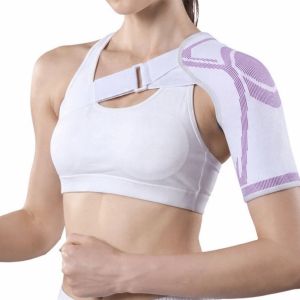PWD0442 Breathable Shoulder Support Brace Sweat-Absorbent Adjustable Sports Shoulder Protective Torn Rotator Cuff Fixed Support Shoulder Protection Belt For Men Women