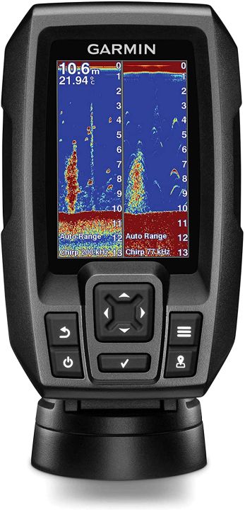Garmin Striker 4 3.5 HVGA Color Fishfinder with Built-In GPS and Chirp  Sonar 010-01550-00