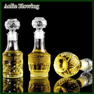 Aolie 1 Pcs Small Empty Spirit Whisky Wine Bottle 50ml Mini Alcohol Liquor Bottles With Screw Cap Whiskey Decanter