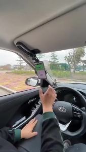 Sun Visor car Phone Holder Car holder Rearview Mirror Mobile Phone Holder Multi-Function Clip pemegang efon手机支架