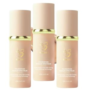 4 in 1 Medium Spectrum Liquid Foundation: Color-Adapting Full Coverage & Sweat-Proof Medium Coverage Foundation with Hydarating Conceal Waterproof Long-Lasting Wear