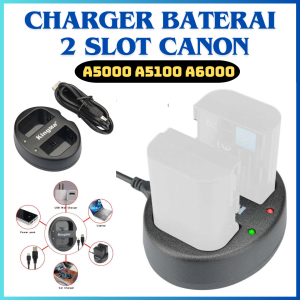 PENGIRIMAN CEPAT (CHARGER BATERAI SONY) KingMa Charger Baterai 2 Slot Sony A5000 A5100 A6000 A7R - cas baterai kamera sony KM-FW50