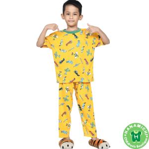 Kiminori AYU.CP Baju Setelan Anak Lengan Pendek Full Print