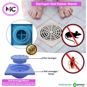 Saringan Got Lubang Kamar Mandi Anti Kecoa Tikus Floor Drain Pembuangan Air WC Kamar Mandi Toilet Plastik PVC Penutup Lobang Kamar Mandi Anti Masuk Serangga
