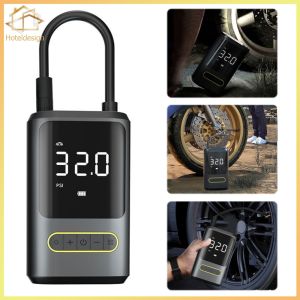 High-Quality Electric Tire Pump with LED Light and Power Indicator - Essential for Car and Bicycle Tire Maintenance