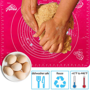 Silicone Baking Mats Dough Pad with Measurements Kneading Scale / Pelapik Silikon