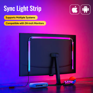 Computer Monitor Screen Ambient Backlight For 24-34 Inch Color Real-Time Sync LED Strip Light Game Atmosphere Decorative living room lighting