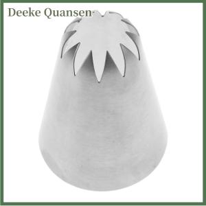 Deeke # C10 kích thước lớn đường ống vòi phun bánh kem trang trí đóng băng Mẹo 10 răng gần sao