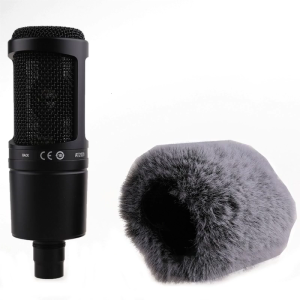 Outdoor Artificial Fur Wind Microphone Cover Muff Windscreen Microphone Cover Fuzzy Guard For AT2020 Microphone