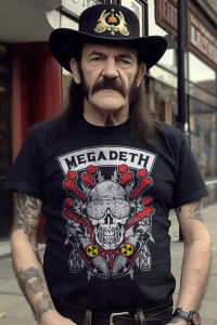 Kaos Band Megadeth Biohazard Tshirt Bootleg Baju Musik Trash Metal