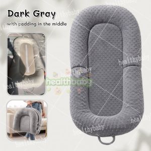 Foldable Baby Nest for Newborn Lounger Breathable 2-in-1 Baby Bed Washable Portable Travel Baby Bedding