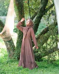 Syahira Abaya Set Dress Gamis Abaya Polos Kekinian Terbaru 2025 Series Pakaian Wanita Terlaris Bahan Ceruty Babydoll