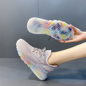 Korean version of coconut shoes high-end rubber shoes running shoes womens soft bottom sports shoes FOR GIRLS Women Shoes Sneakers