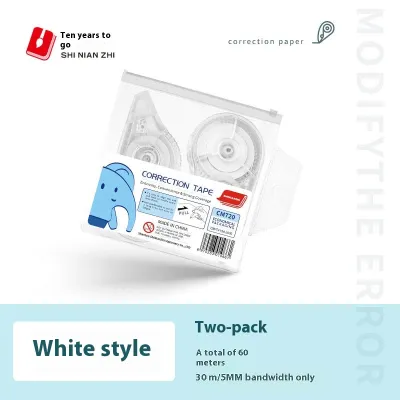 VINTLOOK 4แพ็คเทปลบคำผิดสีขาวทำจากเทปที่ถูกต้องยางลบพร้อมตู้โปร่งใสเหมาะสำหรับสำนักงานโรงเรียนบ้านนักเรียน