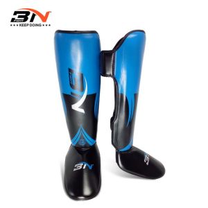 BN Muay Thai Leg Guards Kids Adults MMA Wushu Kickboxing Boxing Sanda Fighting Training Calf Guards With Instep Training Gear