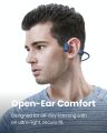 Shokz S803 OpenRun Bone Conduction Bluetooth Wireless Sports Headphones (Formerly AfterShokz Aeropex)-Blue. 