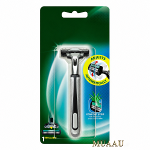 Dao cạo râu lưỡi kép – Combo cán + 1 đầu cạo gọn râu trước giờ ra cửa