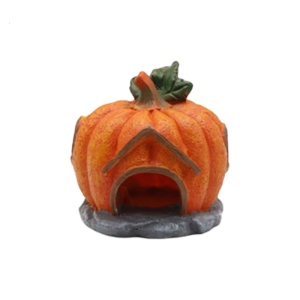 Lightweight Halloween Resins Aquarium Rock Pumpkin Fish Tanks Decorations Easy Setup Safe For Habitat