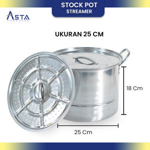 DEFECT SALE Panci Dandang Kukus Stainless Steel Tebal Stockpot Steamer