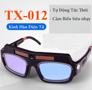 Kính hàn điện tử nạp pin bằng ánh sáng hàn TX-012