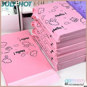[JULYHOT] 10Pcs Colorful Bear Courier Bag Envelope Packaging Bags Pink Waterproof Self Adhesive Seal Pouch Shipping Mailing Bag Transport Bag
