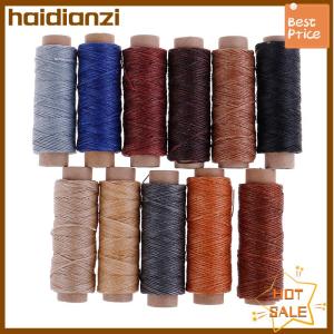haidianzi 50m Roll Leather Sewing Flat Waxed Thread Wax String Hand Stitching Craft 150D