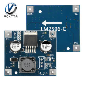 Có thể điều chỉnh LM2596 bước xuống mô-đun DC-DC bo mạch chuyển đổi mô-đun (Điện áp cố định 3-40V đến 3.3V/5V/9V/12V/18V) DC 1.5-35V Điều chỉnh công suất điện áp mô-đun