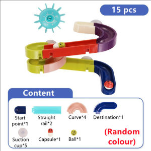 25125 Baby Bath Toy Track Bathing Toy Water Slide Track Wall Suction DIY Shower